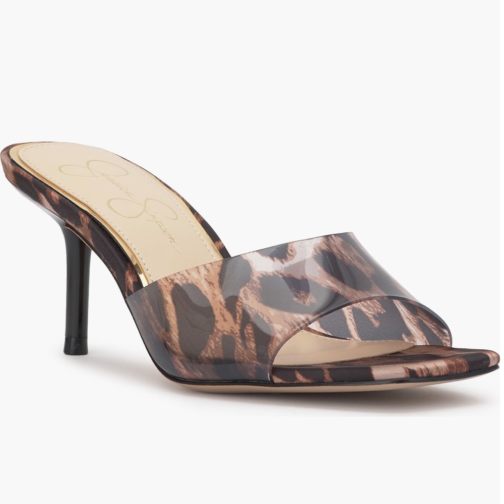 NIB Jessica Simpson Celisha Slide Sandal- Leopard